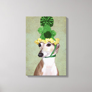 Toile Greyhound en Casquette vert