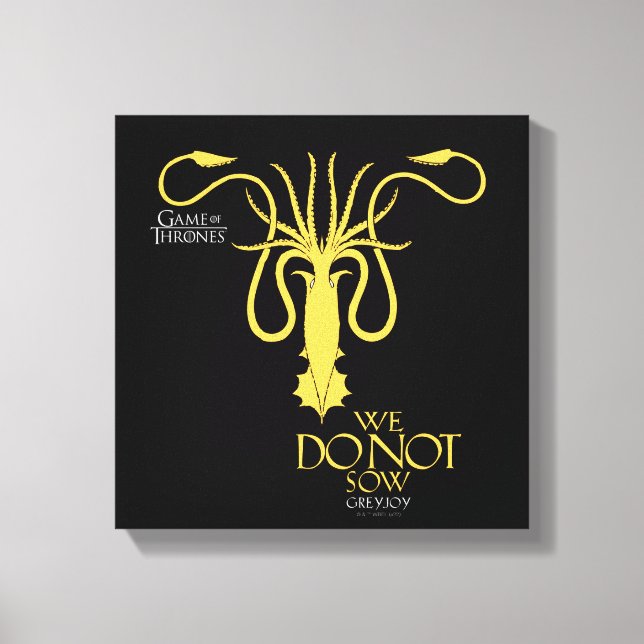 Toile Greyjoy Sigil - Nous ne semons pas (Recto)