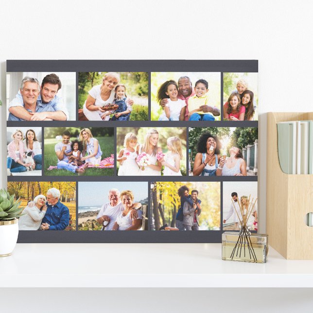 Toile Grille de maçonnerie moderne de 12 photos Gris toi (Créateur téléchargé)