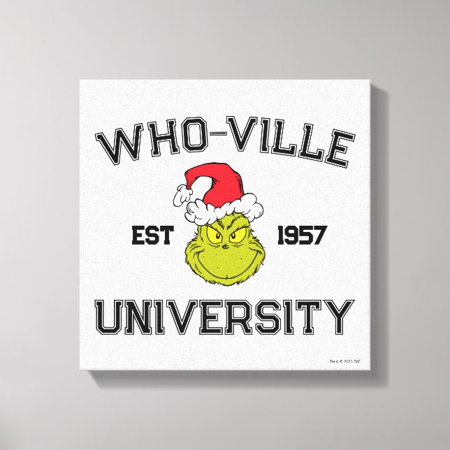 Toile Grille | Who-ville University Est 1957 (Recto)