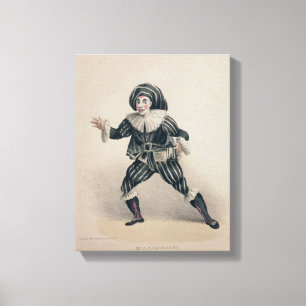 Toile Grimaldi comme Scaramouche, du dell'Ar de Commedia