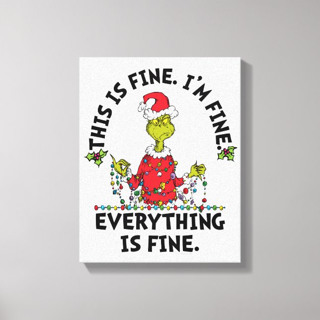Toile Grinch | Everything is Fine (Recto)
