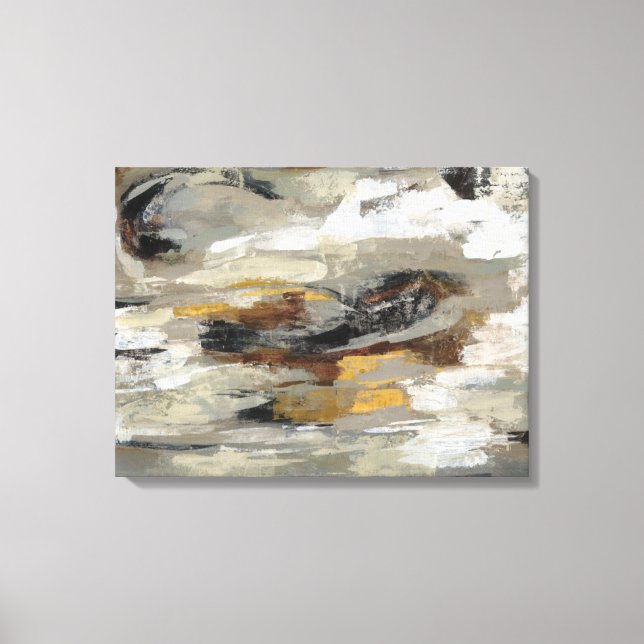 Toile Gris Abstrait neutre | Silvia Vassileva (Recto)