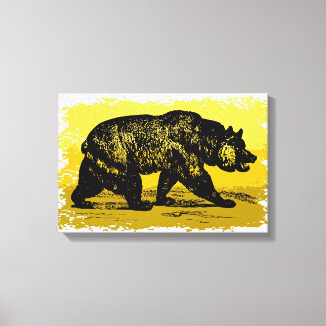 Toile Grizzly Bear (Recto)