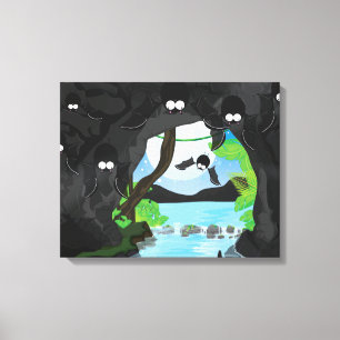 Toile Grotte aux chauves-souris