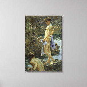 Toile Groupe balnéaire de 1914