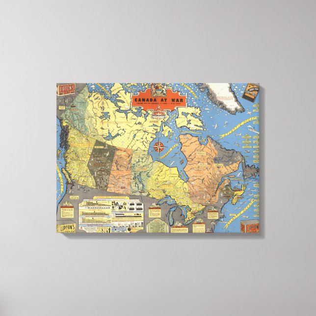 Toile Guerre du Canada (Recto)