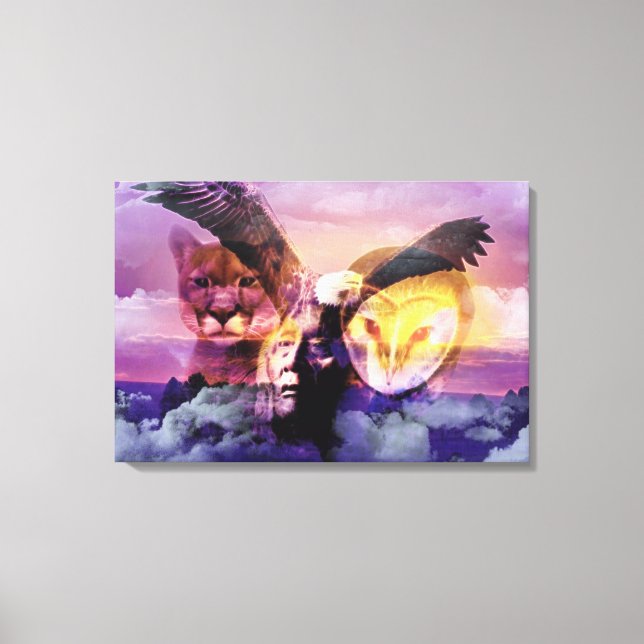 Toile Guerrier amérindien (Recto)