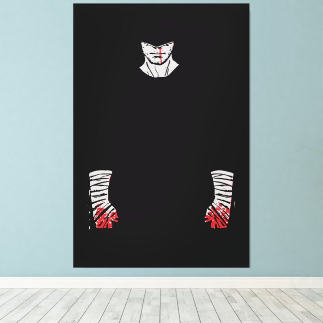 Toile Guerrier des ombres à manche rouge (Insitu (Plancher de Bois))