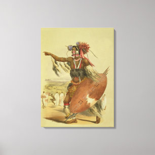 Toile Guerrier zoulou, Utimuni, neveu de Chaka le Zu déf