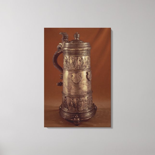 Toile Guilde tankard, étain argenté, 1564 (Recto)