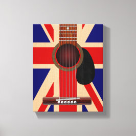 Toile Guitare Union Jack