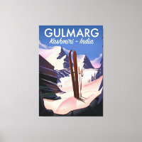 Gulmarg Kashmiri Inde poster ski