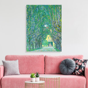 Toile Gustav Klimt : Allée du parc du château de Kammer