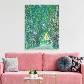 Toile Gustav Klimt : Allée du parc du château de Kammer