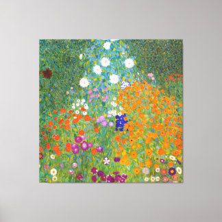 Toile Gustav Klimt : Flower Garden