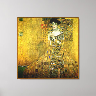 Toile Gustav Klimt Madame d'or On Cloth