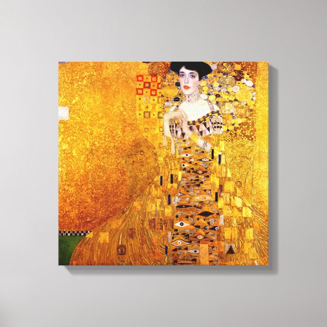Toile Gustav Klimt Portrait d'Adele Bloch-Bauer (Recto)