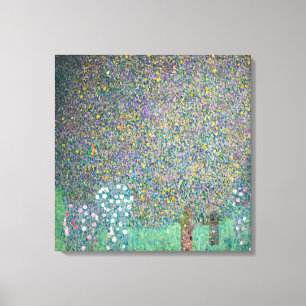 Toile Gustav Klimt - Rosiers sous les arbres