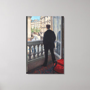 Toile Gustave Caillebotte - Homme à la fenêtre