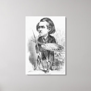 Toile Gustave Dore (1832-83), caricature de 'Le Boulev