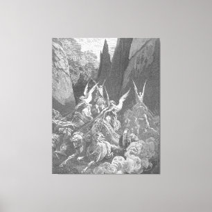 Toile Gustave Doré - La vision de Zacharie des quatre ch