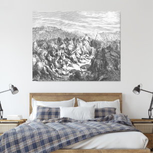 Toile Gustave Doré - Les Israélites massacrent les Syrie