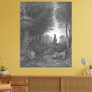 Toile Gustave Doré - Matt 26 Jésus prie dans le jardin