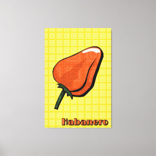 Toile Habanero Chili Pepper Canvas
