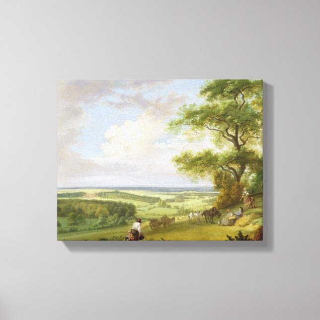 Toile Hackwood Park, Hampshire (huile sur toile) (Recto)