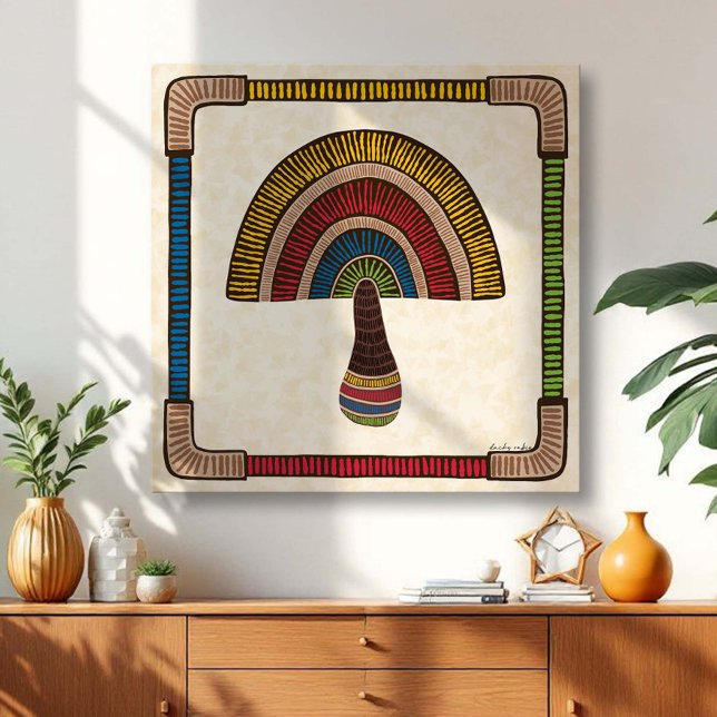 Toile Half Dome Abstract Mushroom (Créateur téléchargé)