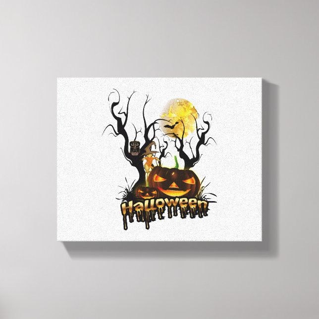 Toile Halloween funny pompine (Recto)