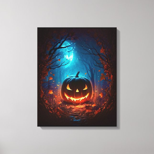Toile Halloween Jack-o'-lantern (Recto)