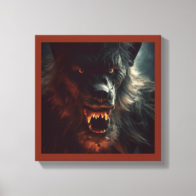 Toile Halloween - Loup-garou 3 (Recto)