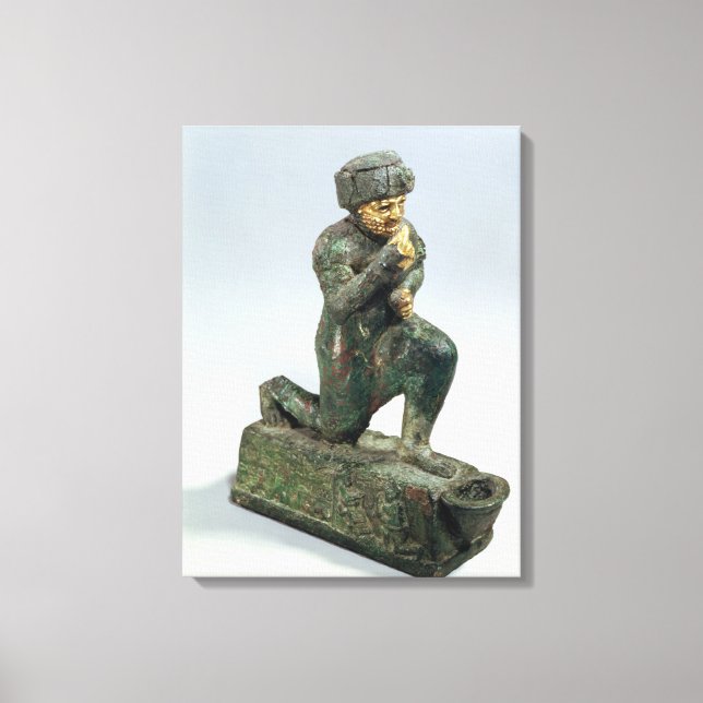 Toile Hammurabi, roi de Babylone, praying before a sacre (Recto)