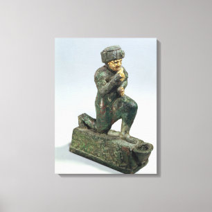 Toile Hammurabi, roi de Babylone, priant avant un sacre