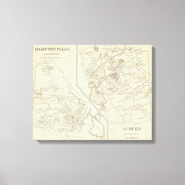 Toile Hampton Falls, Auburn (Recto)