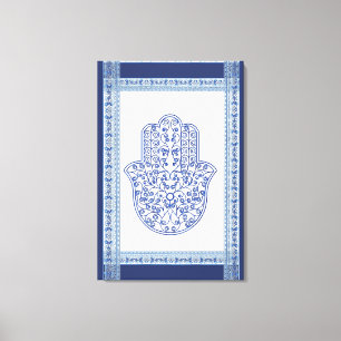 Toile hamsa*tunis*morocco*henna*blue