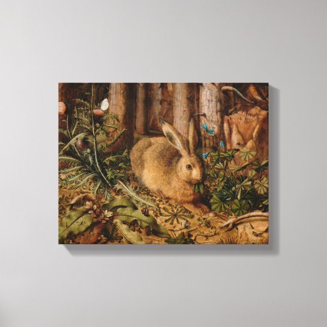 Toile Hans Hoffmann Un Lièvre Dans La Forêt (Recto)