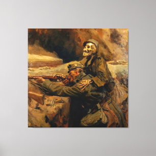 Toile Hans Larwin - Soldat und Tod (1917)