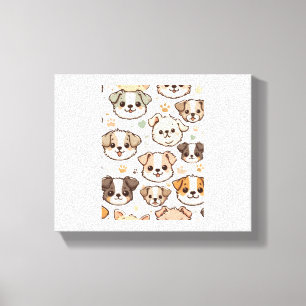 Toile Happy mignon Motif Puppies