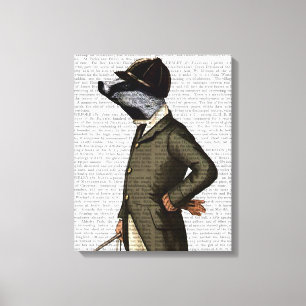 Toile Harcelez le portrait de cavalier