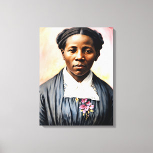 Toile Harriet Tubman Art Portrait Original