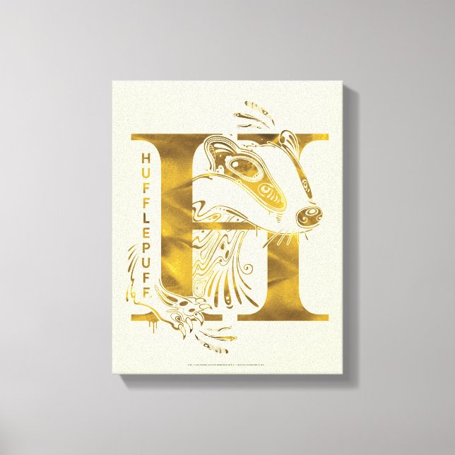 Toile Harry Potter | Aguamenti Graphique HUFFLEPUFF™ (Recto)