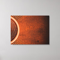 Haut-parleur de musique orange et ondes sonores