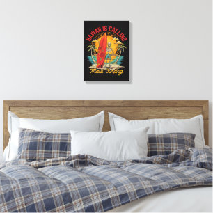 Toile Hawaii vous appelle Maui Surfing Island Vibes