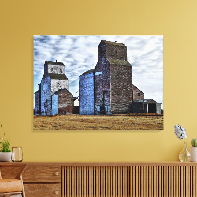 Toile HDR Automne Prairie Sentinels Stretch Canvas Impri (Insitu(Salon))