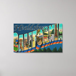Toile Healdburg, la Californie - grandes scènes de