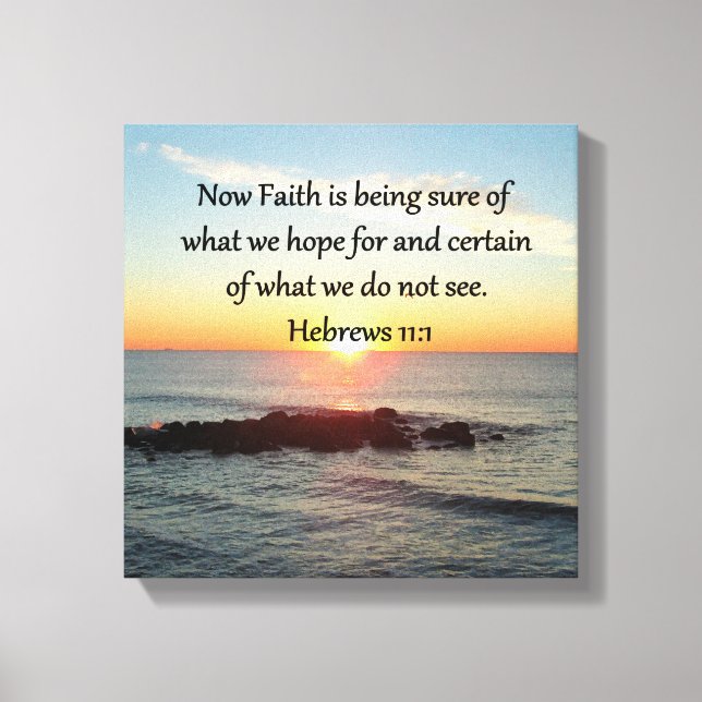 TOILE HÉBREWS 11:1 PHOTO DESIGN (Recto)