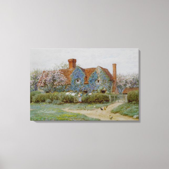 Toile Helen Allingham Buckinghamshire House à Penn Stre (Recto)